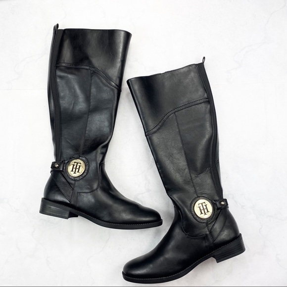 [TH] Classic Black Knee High Boots